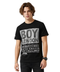 Playera Boy London Negra Texturizada Relieve Original