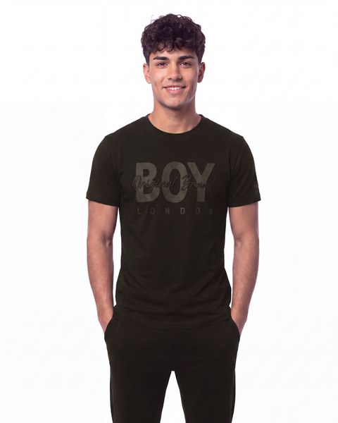 Playera Negra Hombre Boy London Logo Original Brand