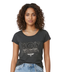 Playera Boy London Mujer Gris Foil Plateado Tipográfica
