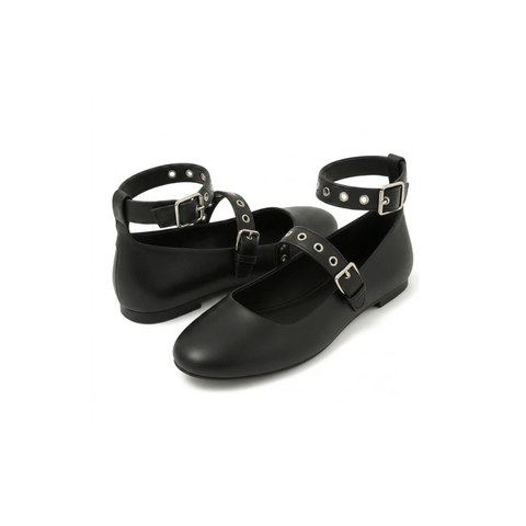 Zapato De Dama Mary Jane Con Doble Hebilla Boy London Shoes