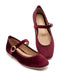 Zapatos Mary Jane Vino Mujer Boy London Terciopelo