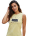 Playera Sin Mangas Amarilla Mujer Boy London Positive Vibes