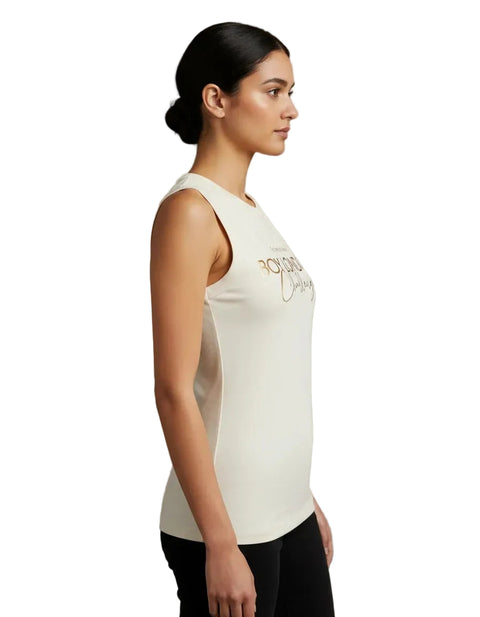 Playera Sin Mangas Hueso Mujer Boy London Challenge