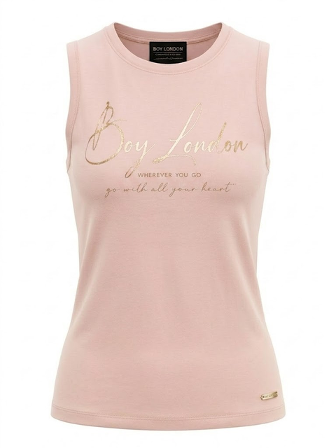 Playera Sin Mangas Rosa Mujer Boy London Wherever You Go
