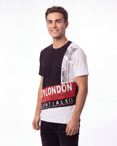 Playera Hombre Boy London Essentials Tricolor